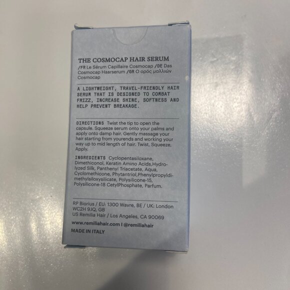 Remilia The Cosmocap Daily Hair Serum Shine Boost Frizz Control 30Capsules 3/27 - Picture 2 of 5